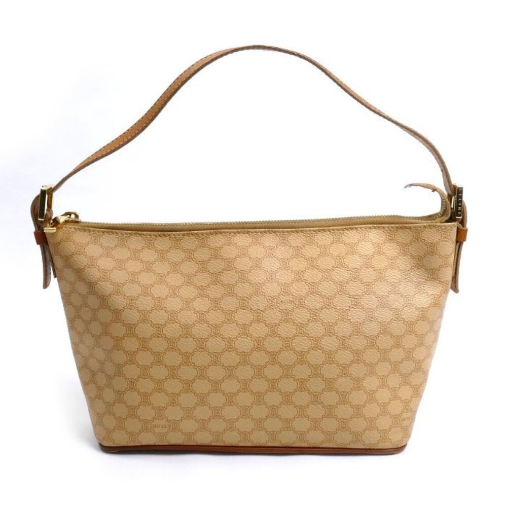 Celine Macadam Pattern Accessory Pouch Beige - image 1